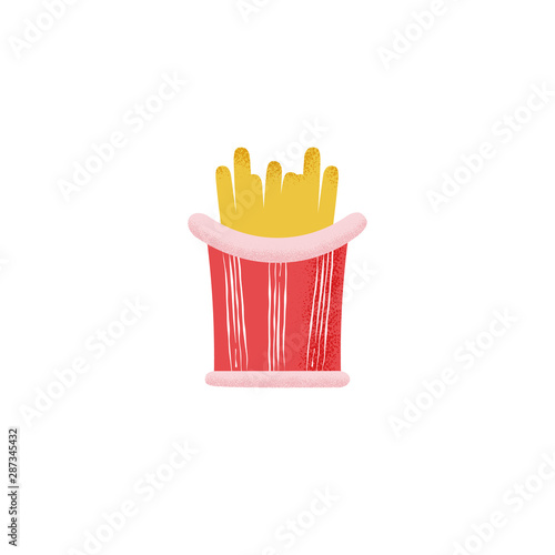 French fries icon for different design.