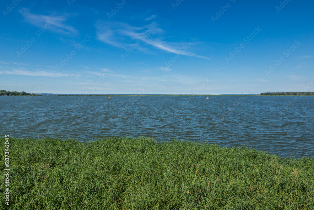Bay of the Szczecinski Lagoon in Nowe Warpno, Poland