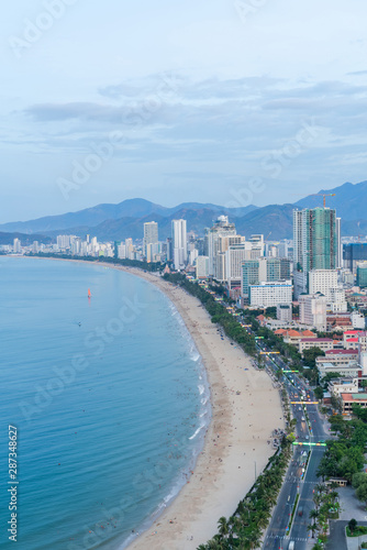 Nha Trang coastal city, with the famous and beautiful beaches and bays in Vietnam
