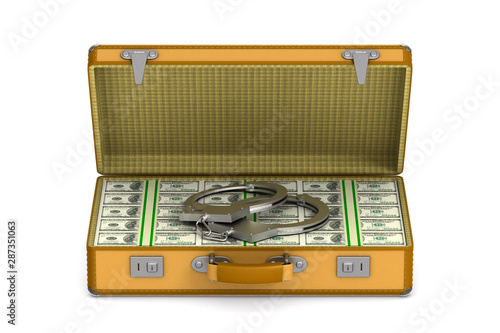 case with cash money and ha...