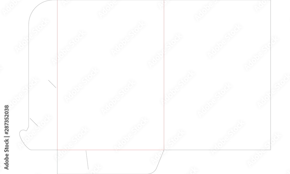 Folder cut template Folder cut template