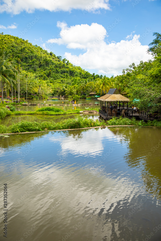 Yanoda rain forest in park next to Sanya, Hainan, China