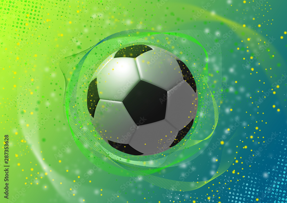 Fototapeta premium Football sport design abstract background.