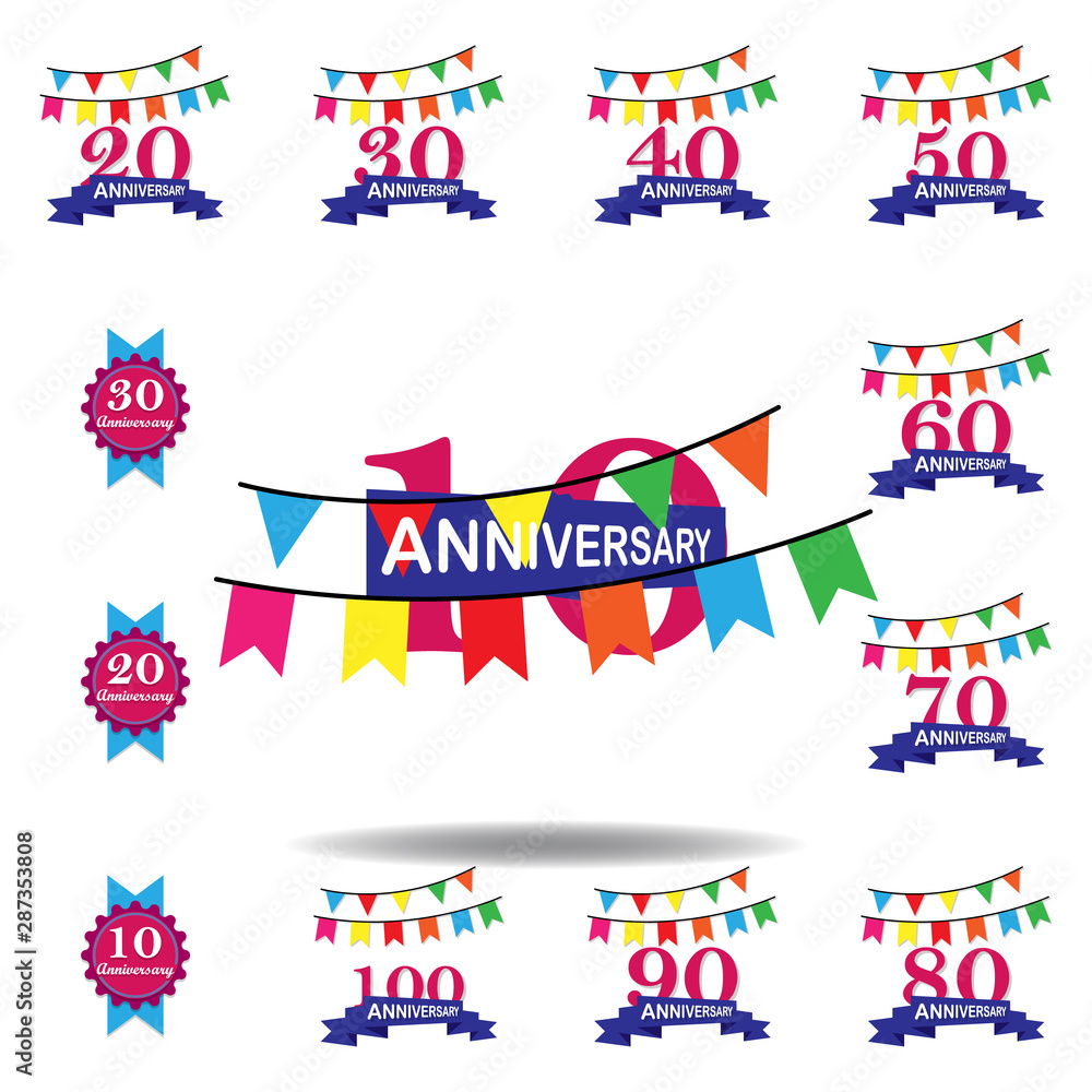10 years multicolored icon . Set of anniversary illustration icons. Signs, symbols can be used for web, logo, mobile app, UI, UX 10 years multicolored icon . Set of anniversary illustration icons. Signs, symbols can be used for web, logo, mobile app, UI, UX