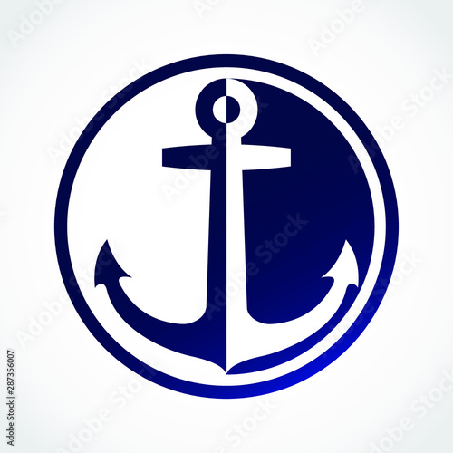 color opposite shape anchor circle logo