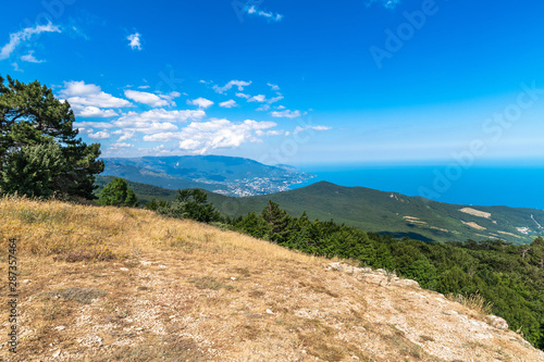 Beautiful view from a Mount Ah-Petri in Crimea