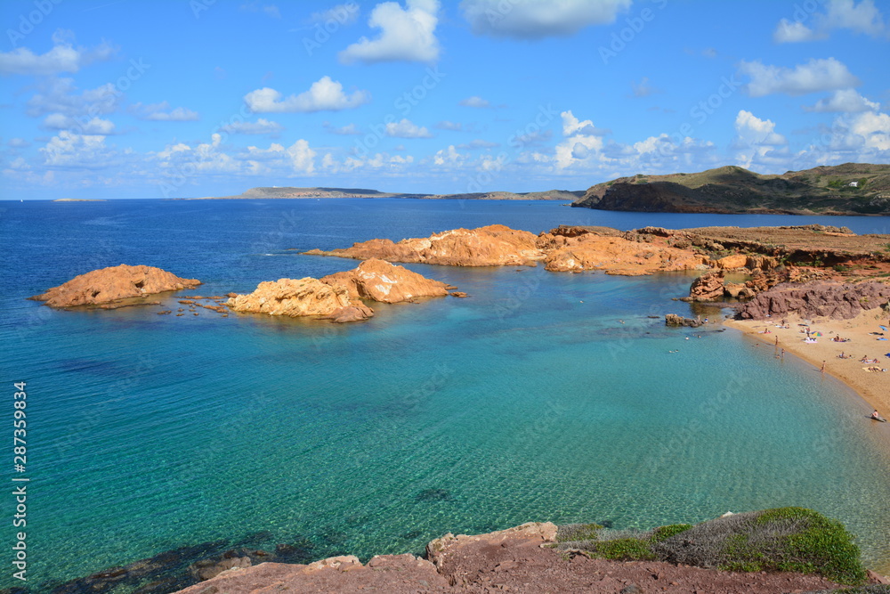 Fototapeta premium Plage Pregonda Minorque Baléares Espagne