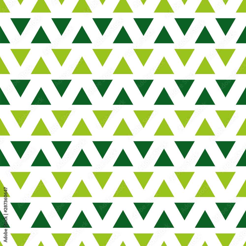 Seamless pattern with green triangles Seamless pattern with green triangles