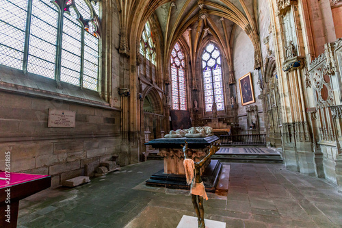 Church of Souvigny, allier, France photo