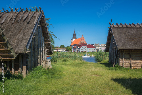 Village of Slavs and Vikings in Wolin, Poland photo