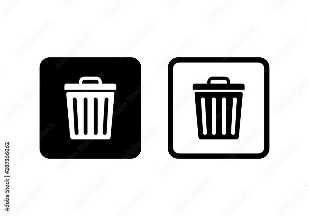 trash icon, Delete icon symbol vector trash icon, Delete icon symbol vector