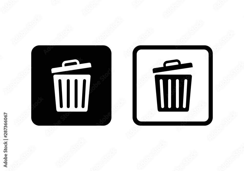 trash icon, Delete icon symbol vector trash icon, Delete icon symbol vector