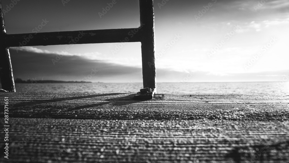 Fototapeta premium Sunset at a pier collection 62