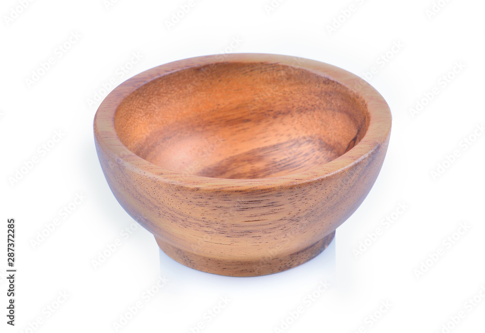 Wooden cup isolated on white background Wooden cup isolated on white background