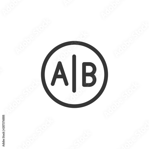 Free Download Testing, Trial, and Research Icon w A and B letters - GFXLoad