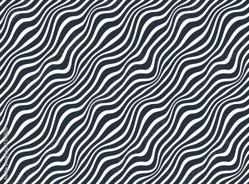 Lined seamless minimalistic pattern with optical illusion  op art vector minimal lines background  stripy tile minimal wallpaper or website background.