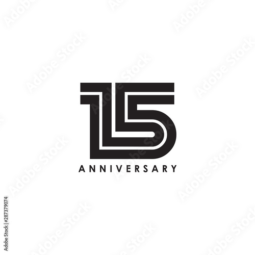 Years celebrating anniversary emblem logo design template