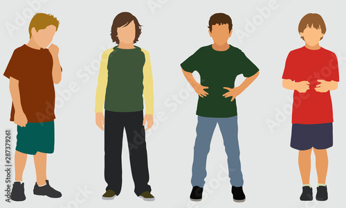 Male Elementary School Children