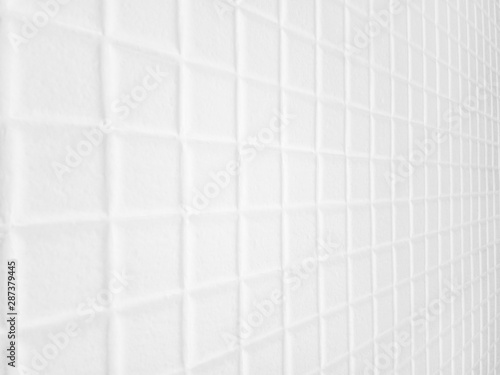 Abstract white texture seamless pattern of tile background mosaics style. backdrop used for advertising or display your product. montage