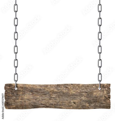 wooden sign chain ropesignboard signpost © Lumos sp