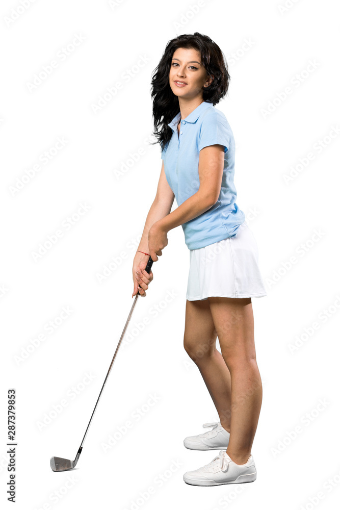 Young golfer woman Young golfer woman