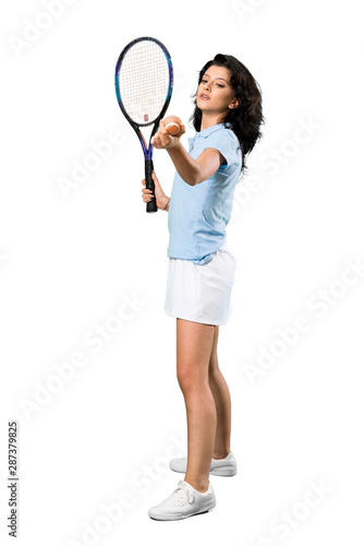Young tennis player woman © luismolinero