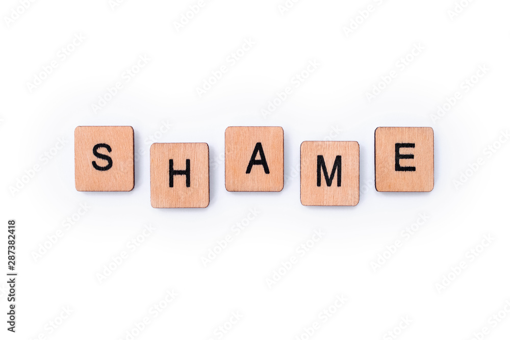 The word SHAME The word SHAME