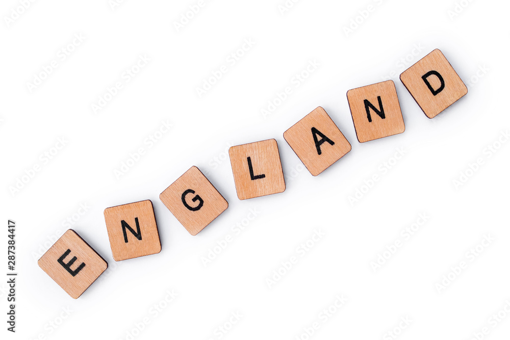 The word ENGLAND