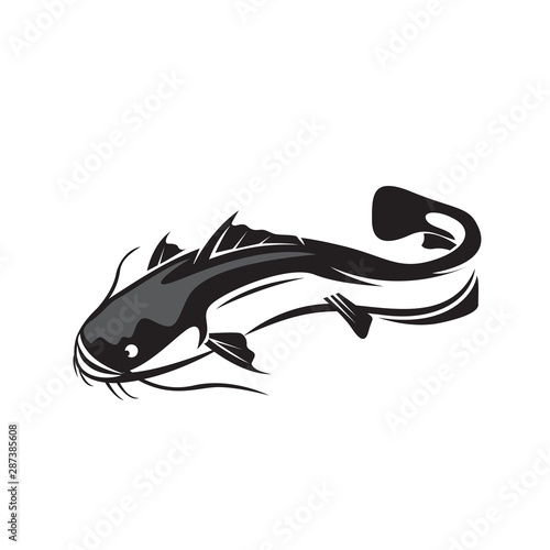 Catfish menu art logo design inspiration