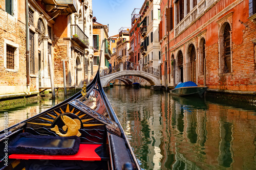Small canal in Venice from the gondola