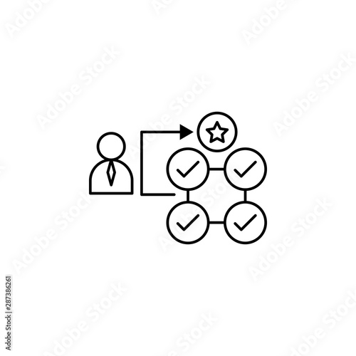 Solving, experience, solution, puzzle icon. Element of life coach icon