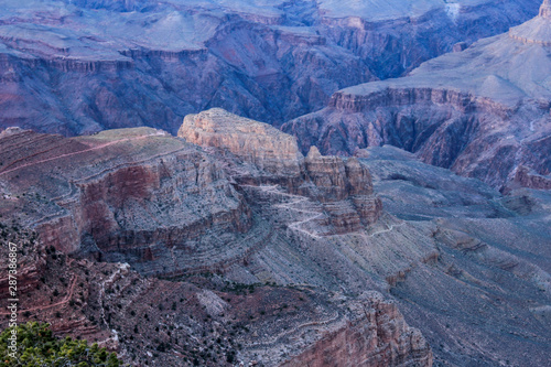 Breathtaking view of the canyons from from South Rim, Grand Canyon National Park, USA