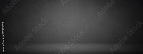 Simple black studio of chalkboard texture for showroom background