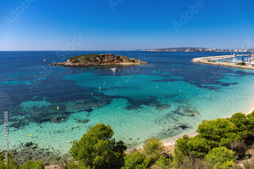 Rocky island off the coast of Mallorca