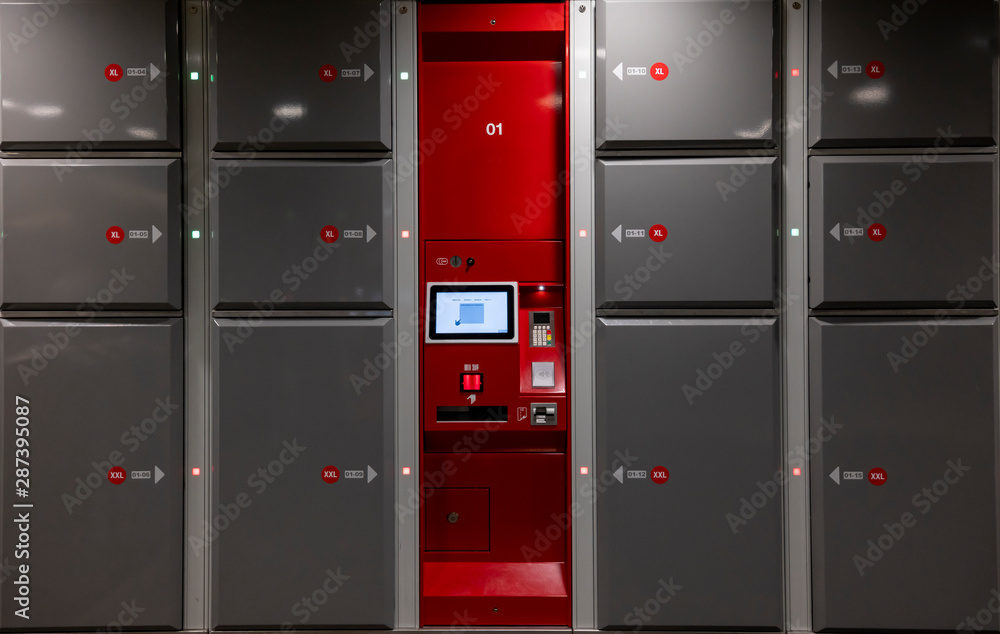 Modern Automatic Luggage Store in Switzerland. Modern Automatic Luggage Store in Switzerland.