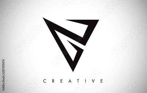 V Letter Modern Trendy Design Logo. Letter V Icon Logo with Modern Monogram