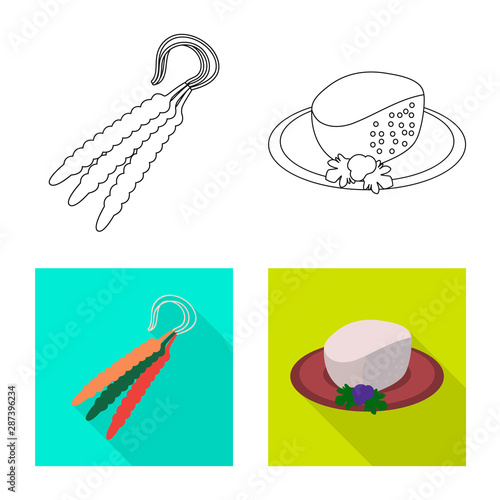 Vector design of culture and sightseeing symbol. Set of culture and originality stock vector illustration.