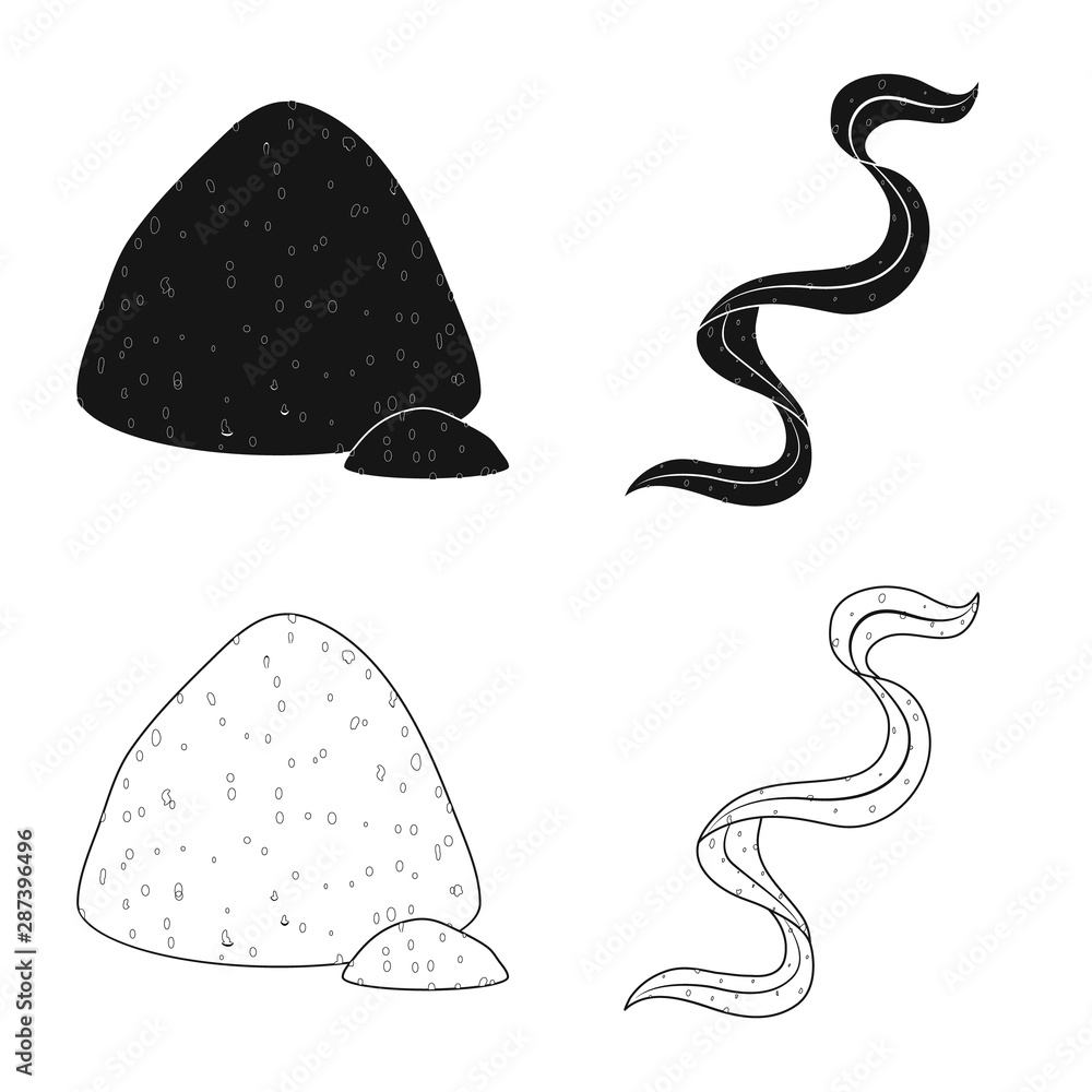 Isolated object of protein and sea sign. Collection of protein and natural stock vector illustration. Isolated object of protein and sea sign. Collection of protein and natural stock vector illustration.