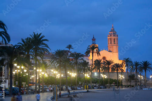 Barcelona, Catalonia, Spain. September 2, 2009: Sant Bartomeu Church, Barcelona province photo