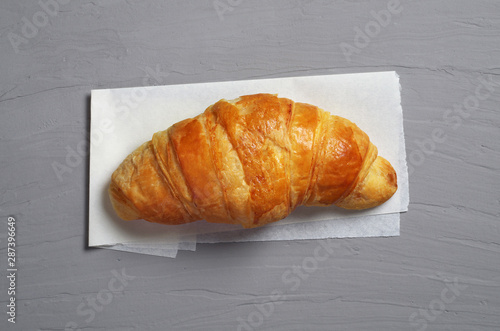 Top view of croissant