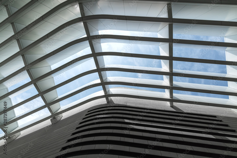 Metal Skylight Structure of Art Center Building Metal Skylight Structure of Art Center Building