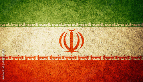 Grunge Flag of Iran