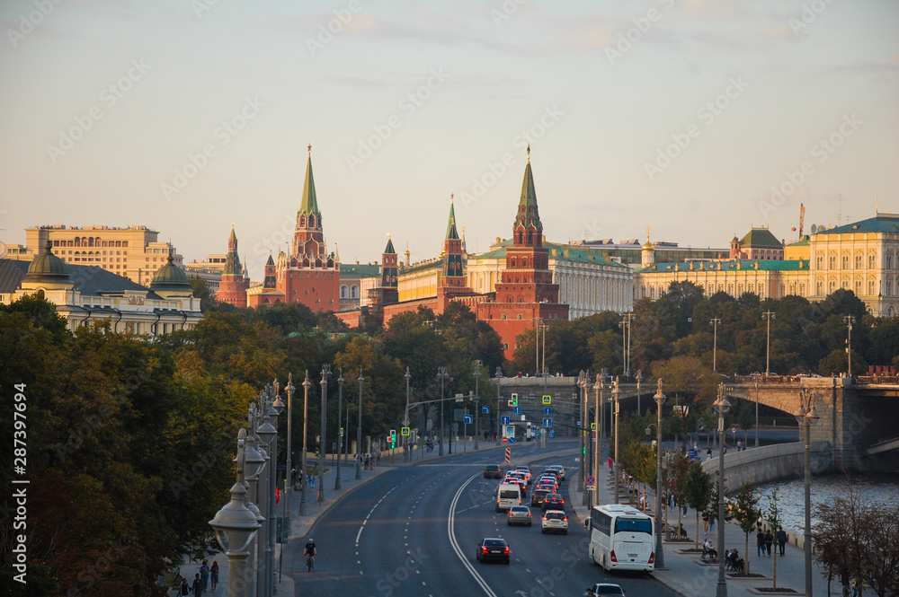 Obraz premium view of the Kremlin from the other side