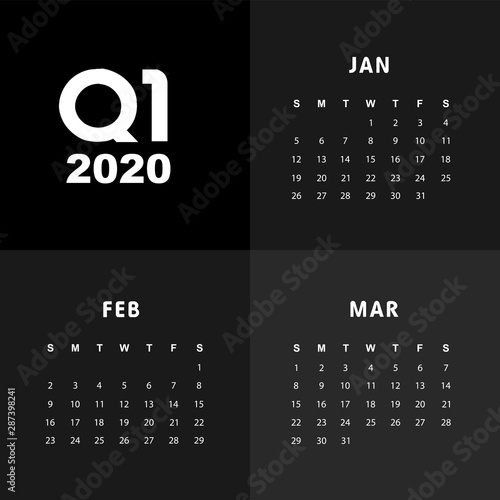 First quarter of calendar 2020
