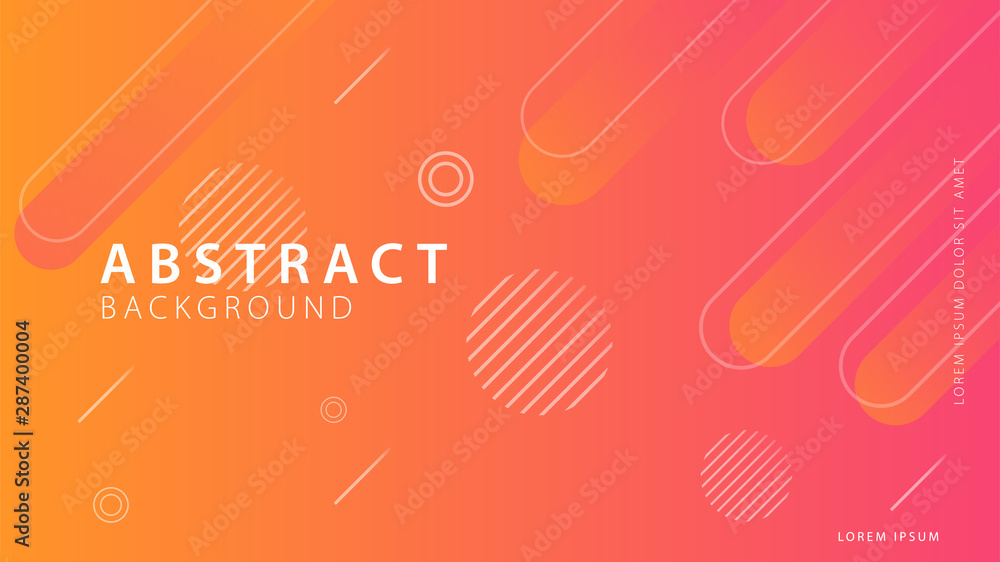 Fototapeta premium Gradient geometric shape background collection