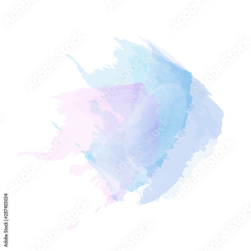 Bright watercolor blot. Abstract art brush watercolor. Vector illustration.