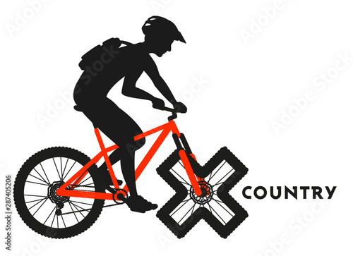 Cycliste X COUNTRY VTT Cross Country 10