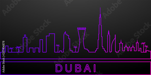 Dubai detailed skyline nolan icon. Elements of cities set. Simple icon for websites, web design, mobile app, info graphics