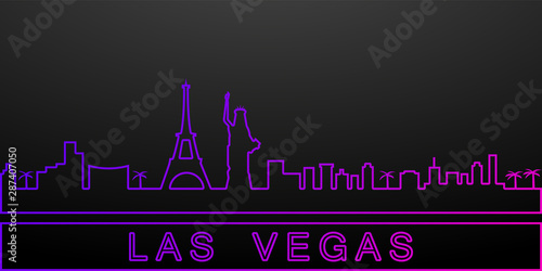 Las vegas detailed skyline nolan icon. Elements of cities set. Simple icon for websites, web design, mobile app, info graphics