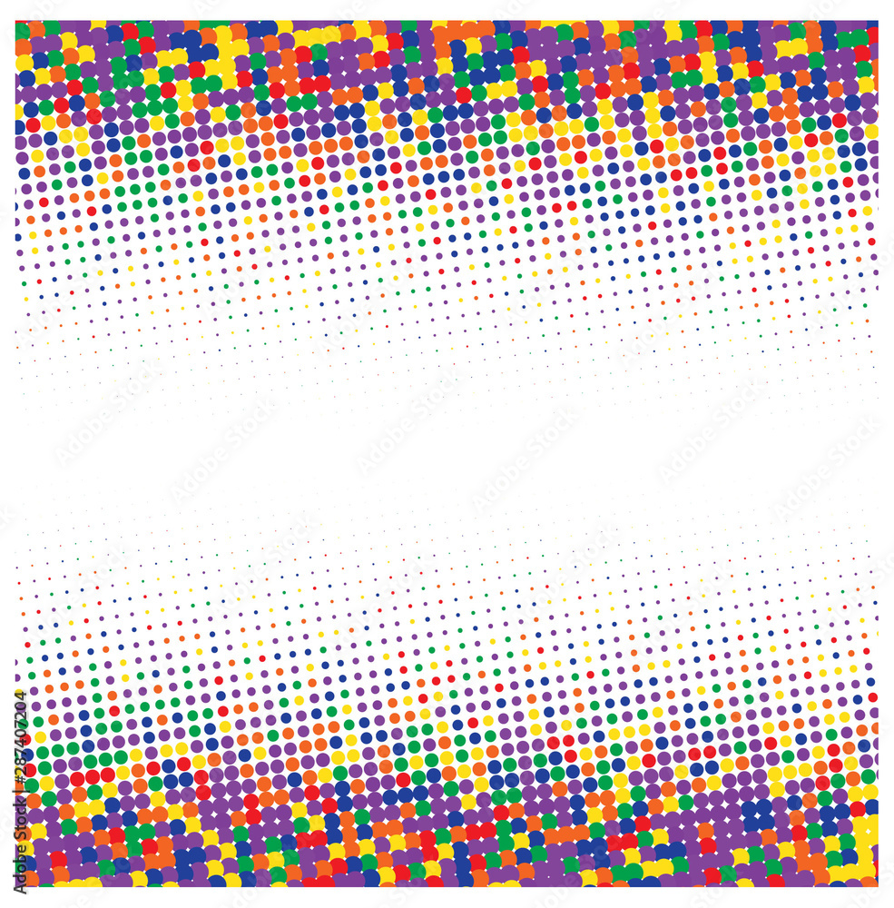 Obraz premium White background with colorful dots 